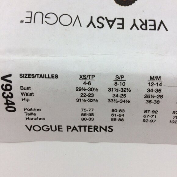 Very Easy Vogue Pattern 9340 Misses Hooded Coat Cut Sz 4 6 8 10 12 14 Xs Sm Med - Picture 3 of 12